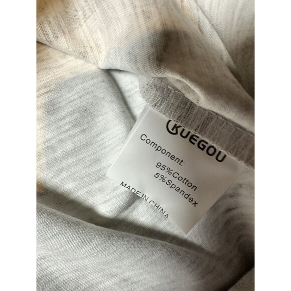 Kuegou Tee Shirt Feathers Brown And Cream Men’s Sz XXL - Picture 4 of 7